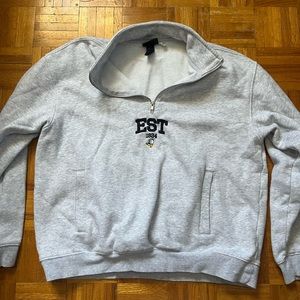 Men’s H&M X Disney Donald Duck Quarter-zip Sweater